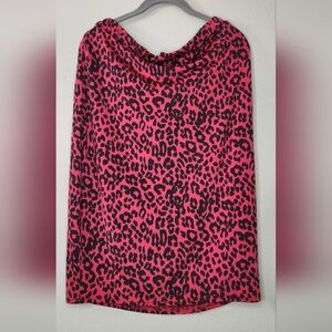 Boohoo Leopard Print Pencil Skirt